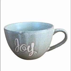 JOY Rustic Green Ceramic Stoneware Coffee Mug Cup